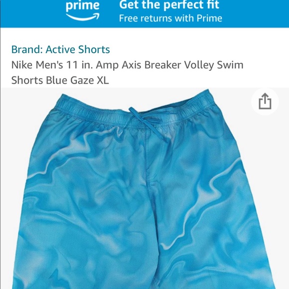 Nike 11” Amp Axis Breaker Volley Swim Shorts - Picture 6 of 6